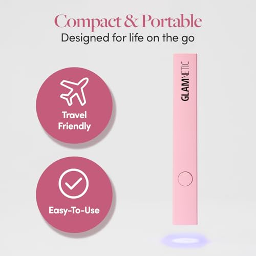 Glamnetic Handheld UV LED Nail Lamp | USB Rechargeable