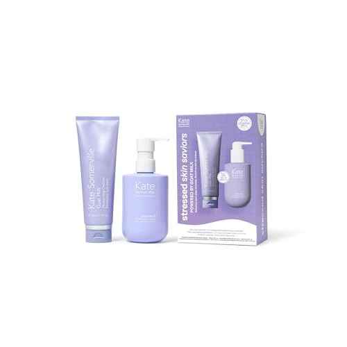 Kate Somerville Stressed Skin Saviors Goat Milk Set ? Full Sized Face and Body Skincare Set with Goat Milk Cleanser & Goat Milk Body Lotion