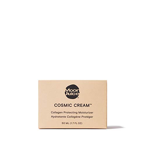 Moon Juice Cosmic Cream Vegan Collagen Protecting Moisturizer - Adaptogenic Dewy Face Lotion with Ashwagandha, Emollient Fatty Acids & Mushroom - Clean, Cruelty-Free & Sustainably-Sourced (1.7oz)