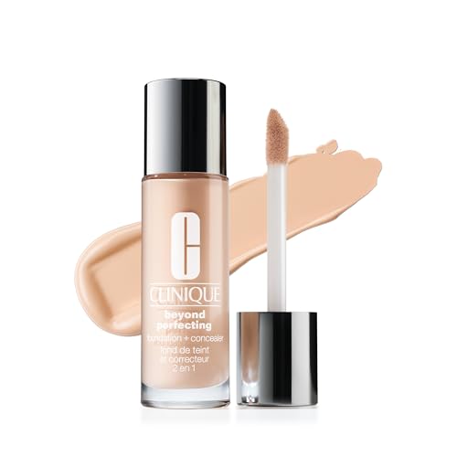 Clinique Beyond Perfecting Lightweight Liquid Foundation + Concealer For Dry Combination to Oily Skin Types | Full Coverage + Natural Matte Finish