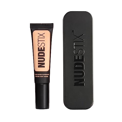 Nudestix Tinted Cover Liquid Foundation ? Lightweight, Buildable Coverage for a Natural Radiant Finish | Hydrating Formula with 18 Botanical Extracts | Clean, Vegan Makeup