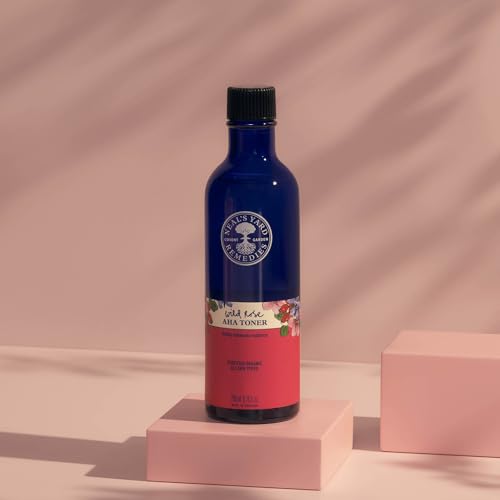 Neal's Yard Wild Rose AHA Toner, Hydrates, Renews & Refines, Gentle & Effective for Sensitive Skin, Vegan Approved & Cruelty-Free, 200mL
