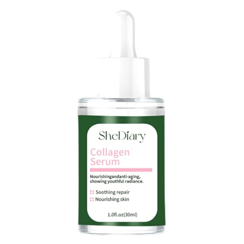 SheDiary Advanced Collagen Serum for Face - Anti-Aging Treatment to Reduce Wrinkles, Firm & Lift Skin, Brighten Tone & Provide Intense Hydration - For All Skin Types