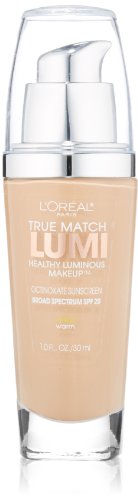 L'Oreal Paris True Match Lumi Healthy Luminous Makeup, W3 Nude Beige, 1 fl; oz.