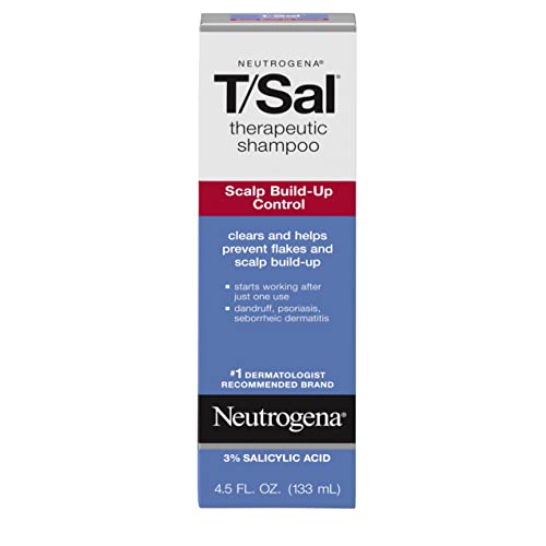 Neutrogena T/Sal Therapeutic Scalp Shampoo 0.75 Fl Oz Pack of 6 for Dandruff & Psoriasis Relief