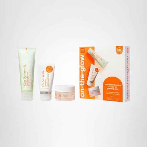 Kate Somerville On The Glow Kit – Travel-Size Skincare Set for Glowing Skin with ExfoliKate Cleanser, Treatment & Moisturizer