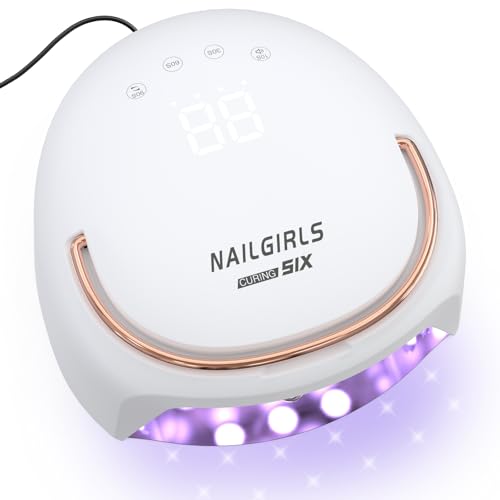 NAILGIRLS Professional UV Nail Lamp with 4 Timer Settings for Gel Nails & Salon Use