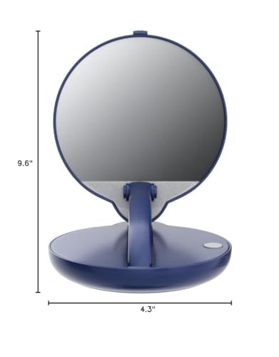 Floxite 15Xmag, Blue, Tabletop Mount, Round Glass Mirror