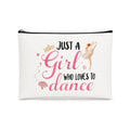 Dance Makeup Bag for Dancers with Zipper, Portable Cosmetic Organizer
