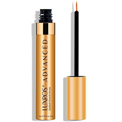 Plant-Based Lash & Brow Growth Serum Bundle: Eyelash Growth Serum 5ML + LUXROS Advanced Eyebrow Growth Serum 5ML - Thick, Strong Lashes & Brows - No Parabens - Made in USA