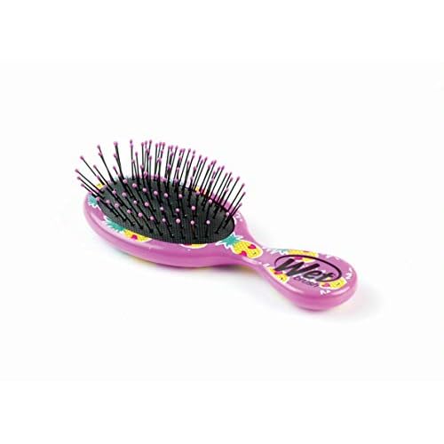 Wet Brush Mini Detangler Hair Brush - Radio, Happy Hair - Detangling Travel Hair Brush - Ultra-Soft IntelliFlex Bristles Glide Through Tangles with Ease - Protects Against Split Ends and Pain-Free - All Hair Types
