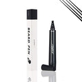 Beard Pencil Filler for Men - Sweat Proof, Water Resistance, Long Lasting & Natural Finish barber Pencil, Mustache Repair Shape (BLACK)