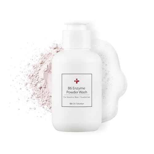 B6 Enzyme Powder Face Cleanser, Korean Skin Care Exfoliating Face Wash with PHA and Papain Enzyme, Face Exfoliator with Calamine and Vitamin B6, Gentle Cleanser, 55g (1.94 Oz)