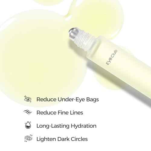 Retinol Under Eye Brightener Roller - Jojoba Oil Eye Serum with Roller Massage - Anti-Aging eye Treatment for Help Skin Barrier Repair, Reduce Fine Lines