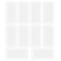 10 Pack Silicone Eyelash Extension Pads - Reusable Lash Holder Trays