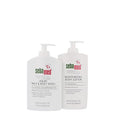 SEBAMED Dermatologist Recommended Face & Body Wash & Moisturizing Lotion Bundle (400ml x 2), Paraben Free, Soap Free