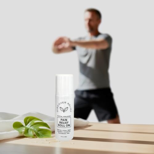 Roll-On, Fast-Acting Topical Analgesic, Natural Botanical Formula with Menthol, Arnica, Reishi, 3 fl oz, for Joint and Muscle Support