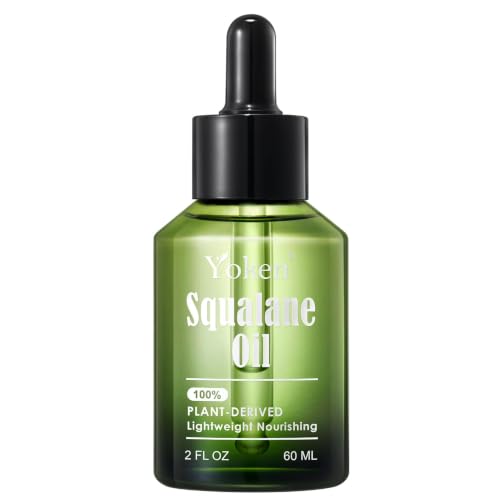 100% Plant-Derived Squalane Oil 2oz, Lightweight Hydrating for Face