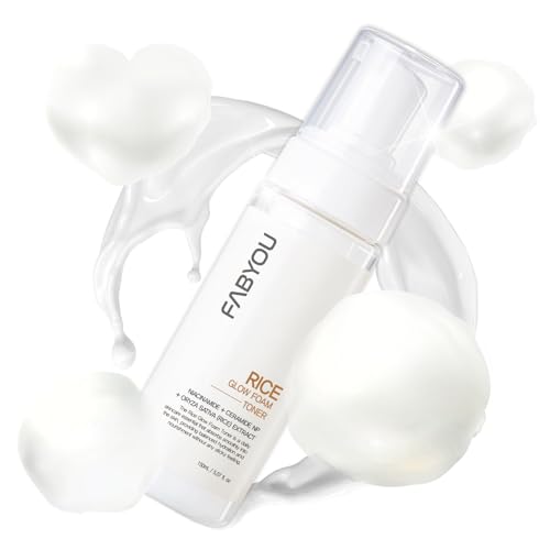 Rice Glow Bubble Toner 5.07 fl oz - Milky Toner for Sensitive and Dry Skin, with Niacinamide and Rice Extract for Deep Hydration, Glowing Skin, Korean Skincare