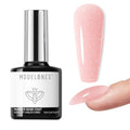 Modelones Builder Rubber Gel Base Coat Glitter Blush for Nails, Nude Pink, Strengthen & Extend