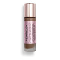 Makeup Revolution Conceal and Define Foundation, Full Coverage & Matte Finish, F17.5 for Dark Skin Tones, Vegan & Cruelty-Free, 0.7 Fl Oz