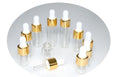 Mini Glass Dropper Bottles 1-5ml, 10 Pack Travel Essential Oil