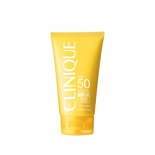 Clinique Broad Spectrum SPF 50 Sunscreen Body Cream | Safe For Sensitive Skin, 5 Fl Oz