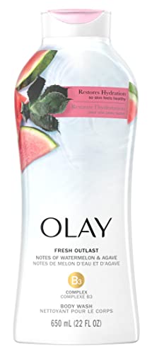 Olay Body Wash Fresh Water Melon And Agave 22 Ounce (Pack of 2)