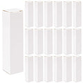AUEAR, 50 Pack White Kraft Paper Lipstick Boxes Empty Lip Gross Box 3.35"x0.79"x0.79" Rectangle Balm Perfume Essence Oil Packaging Cases for DIY Gloss Gift