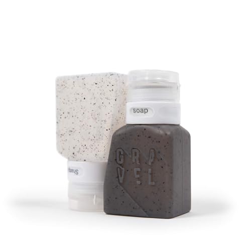 Gravel TSA Approved Travel Bottles ? Leakproof, BPA-Free, Compact Toiletry Containers (4-Pack, 3oz)