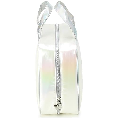 Juicy Couture Iridescent Makeup Bag Cosmetics Organizer Travel Essentials Weekender Iridescent