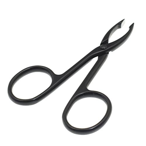 2-Pack Straight Tip Eyebrow Tweezers with Scissor Handle