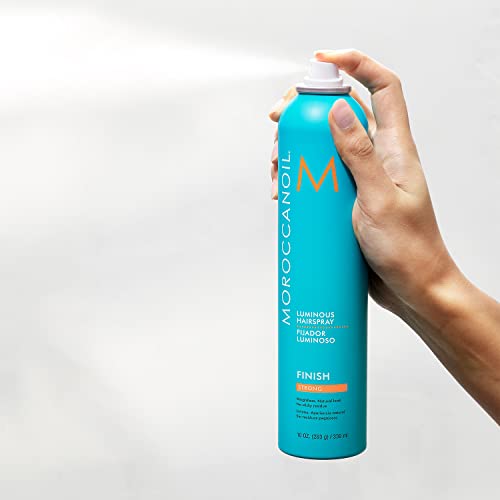 Moroccanoil Luminous Hairspray Strong 10 Fl Oz - Long-Lasting Natural Hold & Humidity Protection