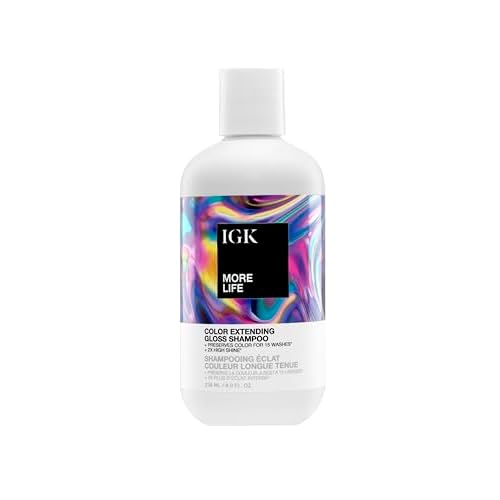 IGK MORE LIFE Color Extending Gloss Shampoo, 8 Oz