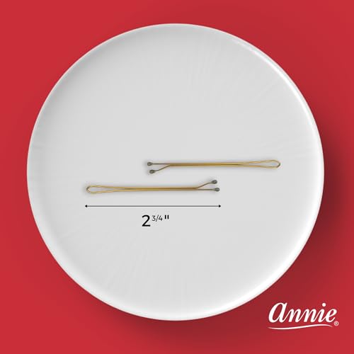 Annie Jumbo Hair Roller Pins Set - 2 3/4 Inch Bronze Metal Clips - 40 Count - Variation of THIS listing