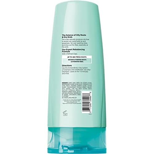 L'Oreal Paris Elvive Extraordinary Clay Rebalancing Conditioner, 12.6 fl; oz; (Packaging May Vary)