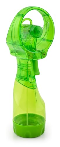 O2COOL Deluxe Handheld Battery Powered Water Misting Fan (Green)