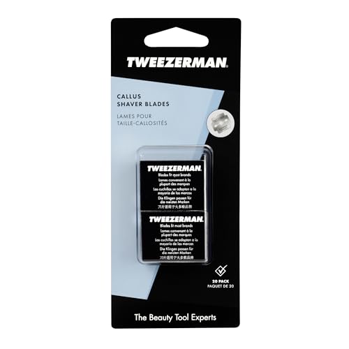 Tweezerman Replacement Callus Shaver Blades, 20 Count (Pack of 2)