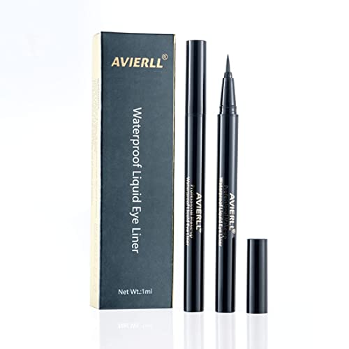 Waterproof Liquid Eyeliner -2Pens Black Eyeliner Long Lasting&Smudgeproof Makeup Liner Easy Liquid Pen 0.03 Fl. Oz (Black)