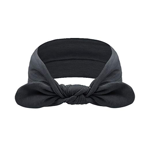 AQOKKA 8 Pack Women's Knotted Rabbit Ear Headbands - Elastic Hair Bands for Daily Wear
