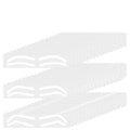 90 Pairs Eyebrow Stencils, 3 Shapes, Self-Adhesive Brow Template Kit