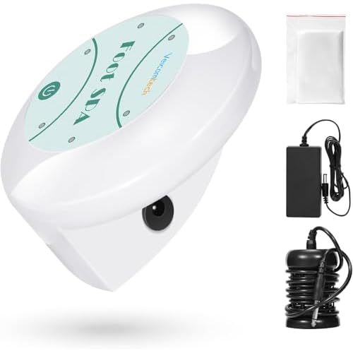 Portable Ionic Detox Foot Bath Machine, Ionic Detox Foot Spa Chi Cleanse with 5 Liners for Home Use Spa Club Salon or Holiday Travel Gift US Stock(Tub not Include)