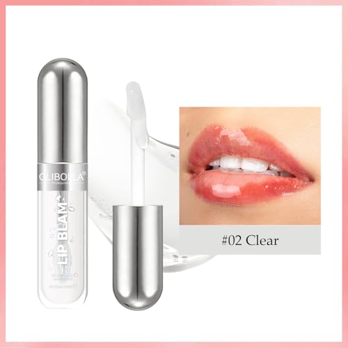 3-in-1 Lip Gloss - Tinted Lip Balm & Lip Oil, Moisturizing Hydration with Glassy Shine, Non-Sticky, Weightless Feel (0.12 fl.oz)