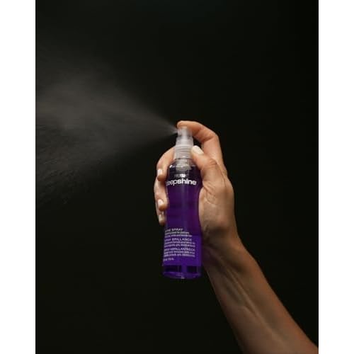 RUSK Deepshine PlatinumX Shine Spray, Shine Spray Creates Shine and Pairs Well with Heat Styling for a Glossy Finish, 4 oz.