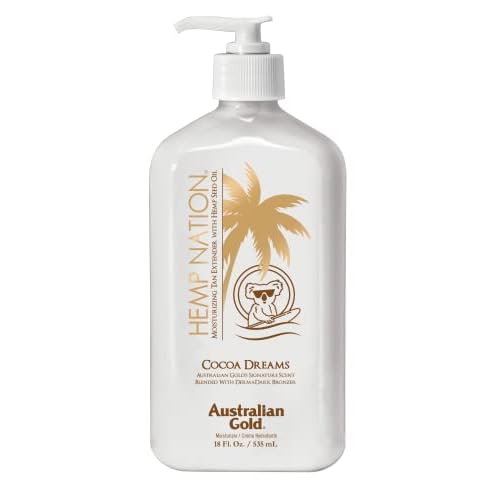 Hemp Nation Cocoa Dreams Tan Extender w/Derma Dark Bronzer 18oz