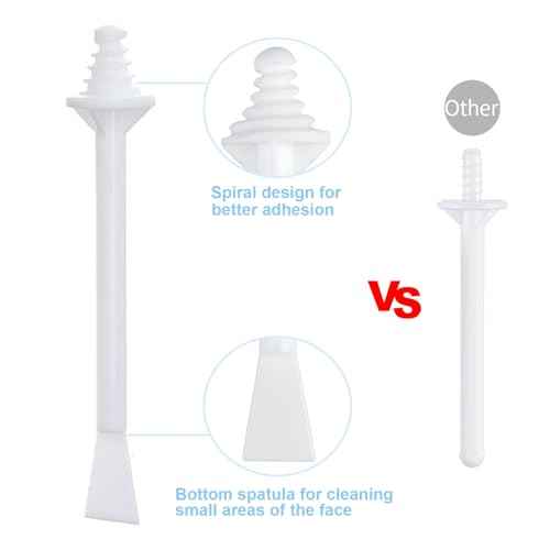 100Pcs Nose Wax Sticks Applicator with Disposable Spatulas for Nostril Cleaning Ear Face Eyebrow Mustache Hair Removal for Men Women, Painless, with Delicate Packing Box for Gift, BlueZOO