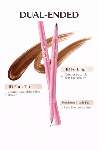 2-in-1 Microblading Eyebrow Pen with Eyeliner, Waterproof