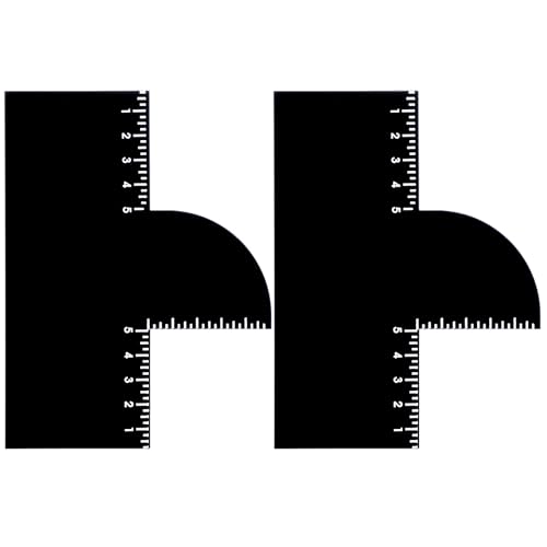 2 Pcs Barber Enhancement Cards T-Shape Hairline Beard Shaping Tool