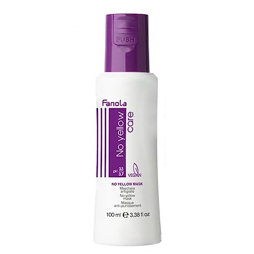 Fanola No Yellow Hair Mask - Purple Toning Treatment 3.38oz