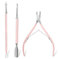 Makartt 3-in-1 Cuticle Nipper & Pusher Set - Professional Nail Care